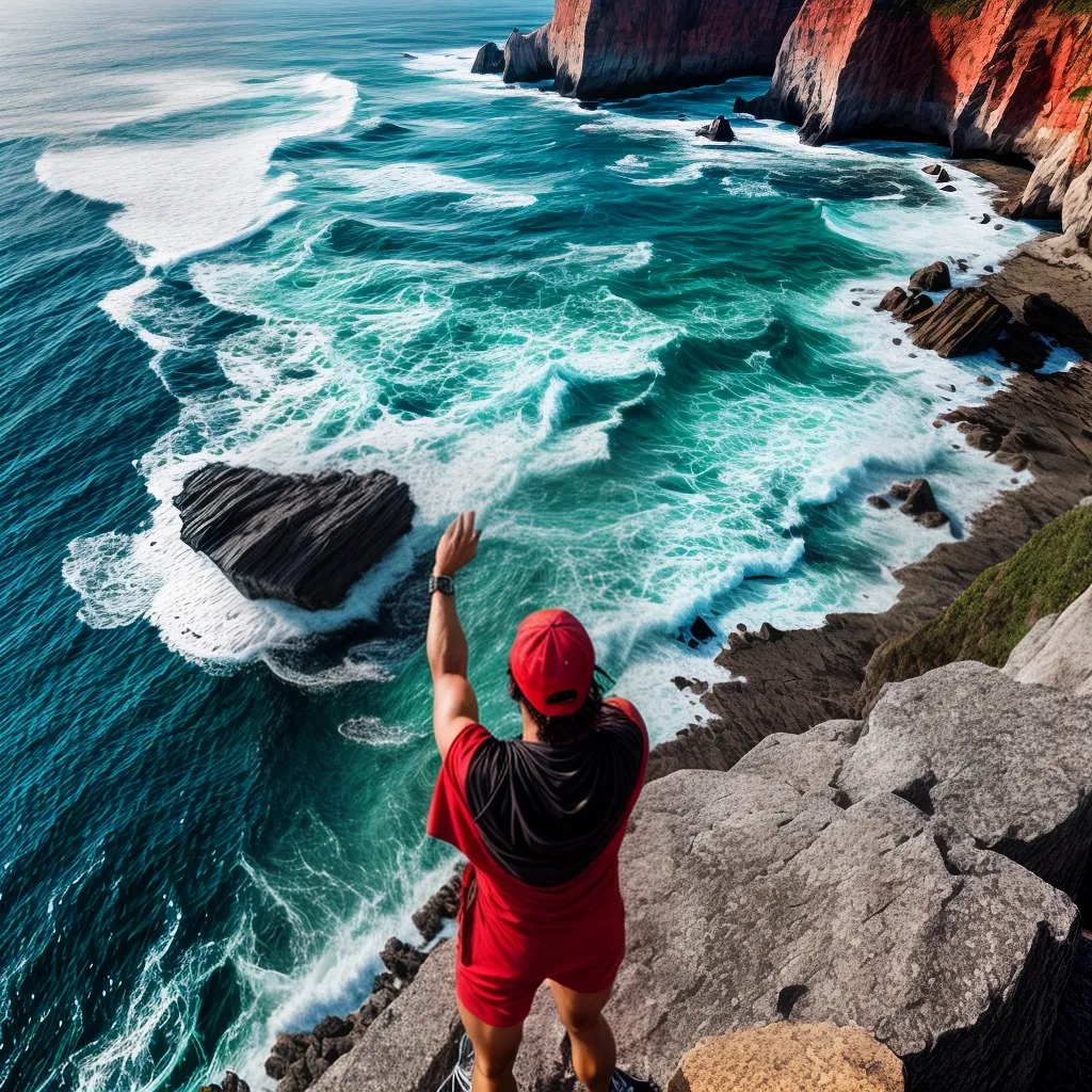 Fotos sonho mar ousadia cliff sol