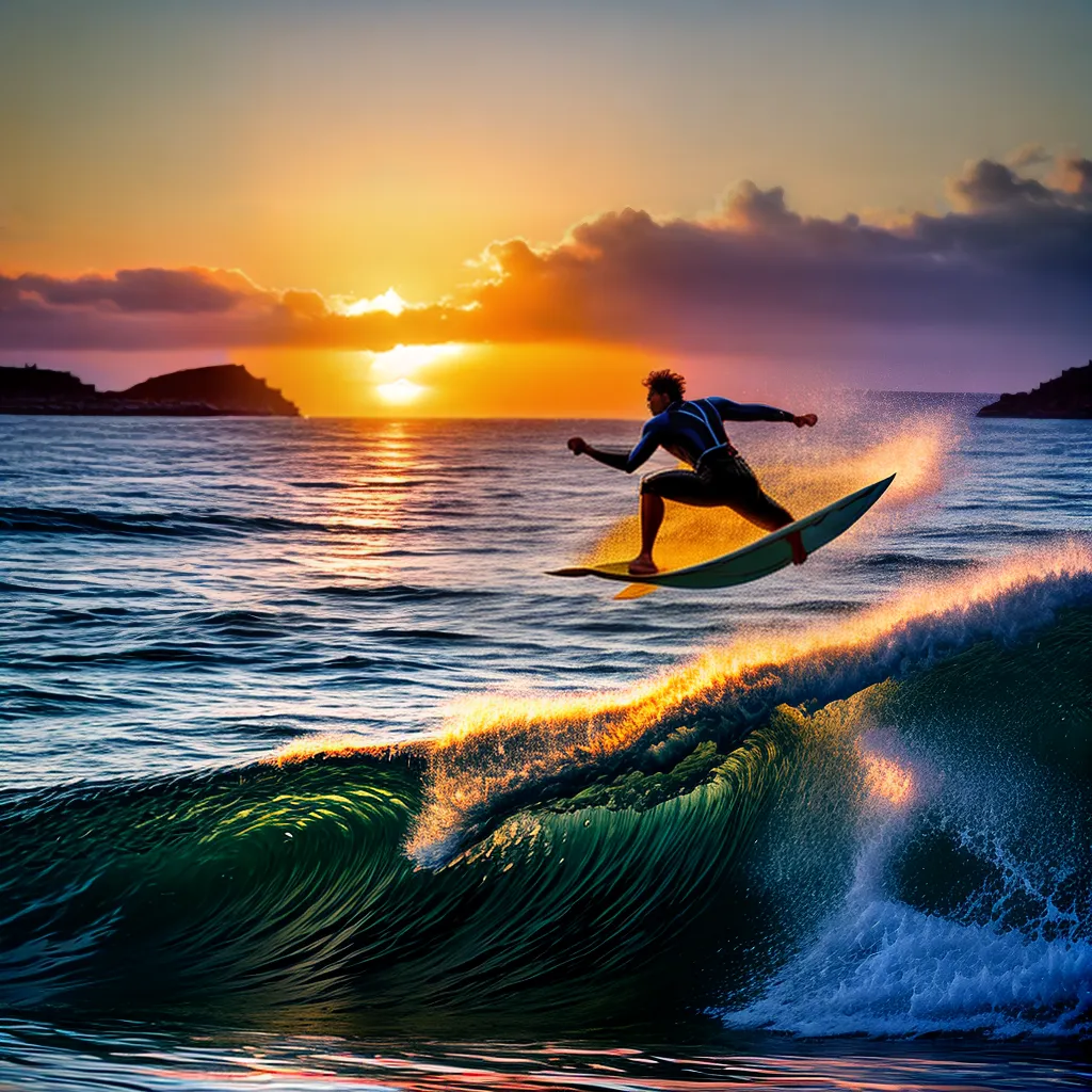O Significado de Sonhar com o Mar e Esportes Aquáticos 3 Fotos sonho mar surfar por do sol