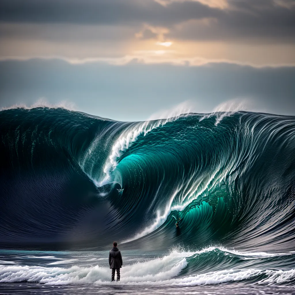 Fotos sonho mar turbulento silhueta tubarao
