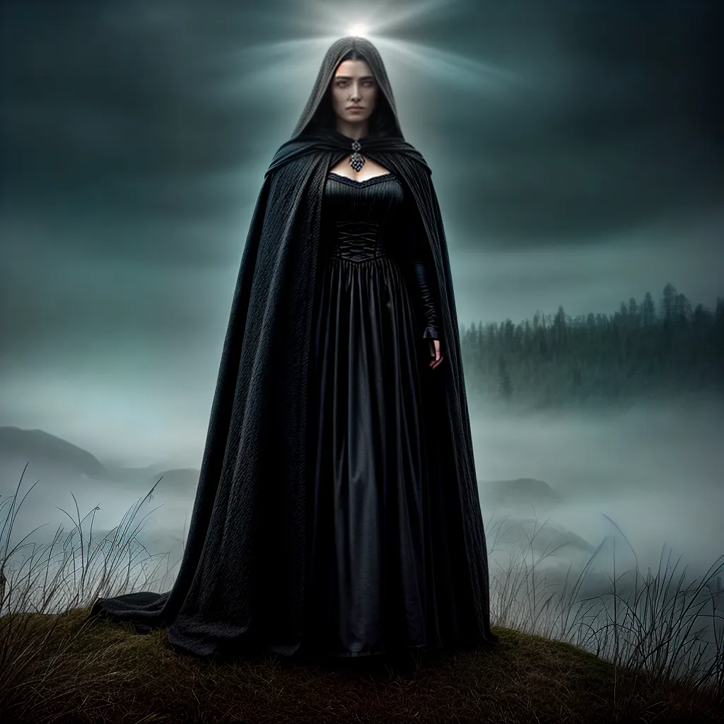 Fotos sonho misterioso figura sombria nevoa