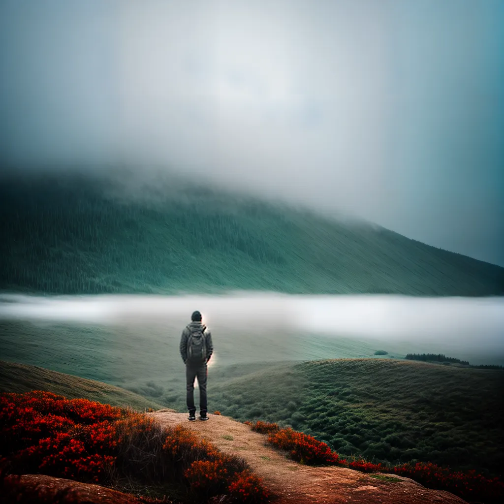 Fotos sonho misterioso paisagem costas