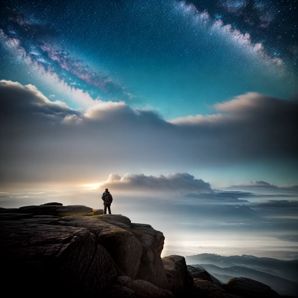 Fotos sonho morte positivo nuvens estrelas