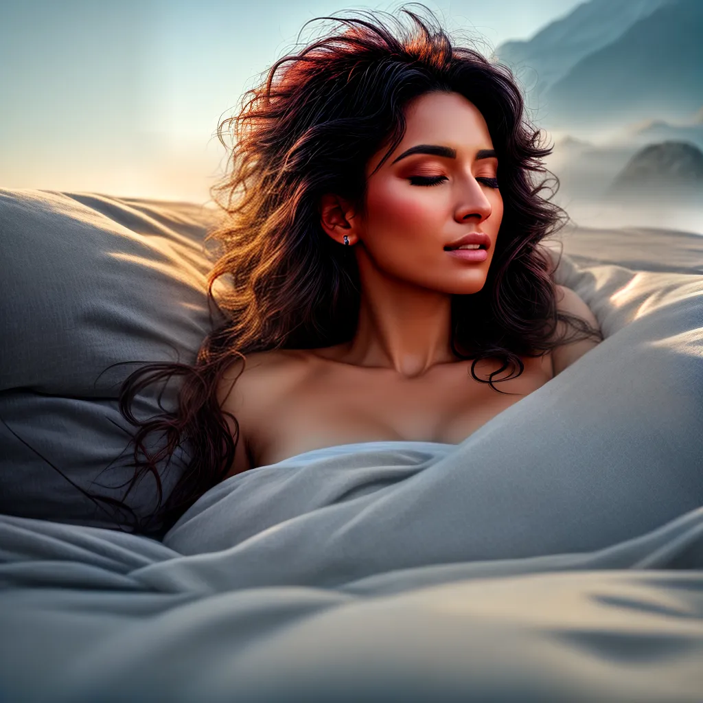 Fotos sonho mulher cama mundo fantasia