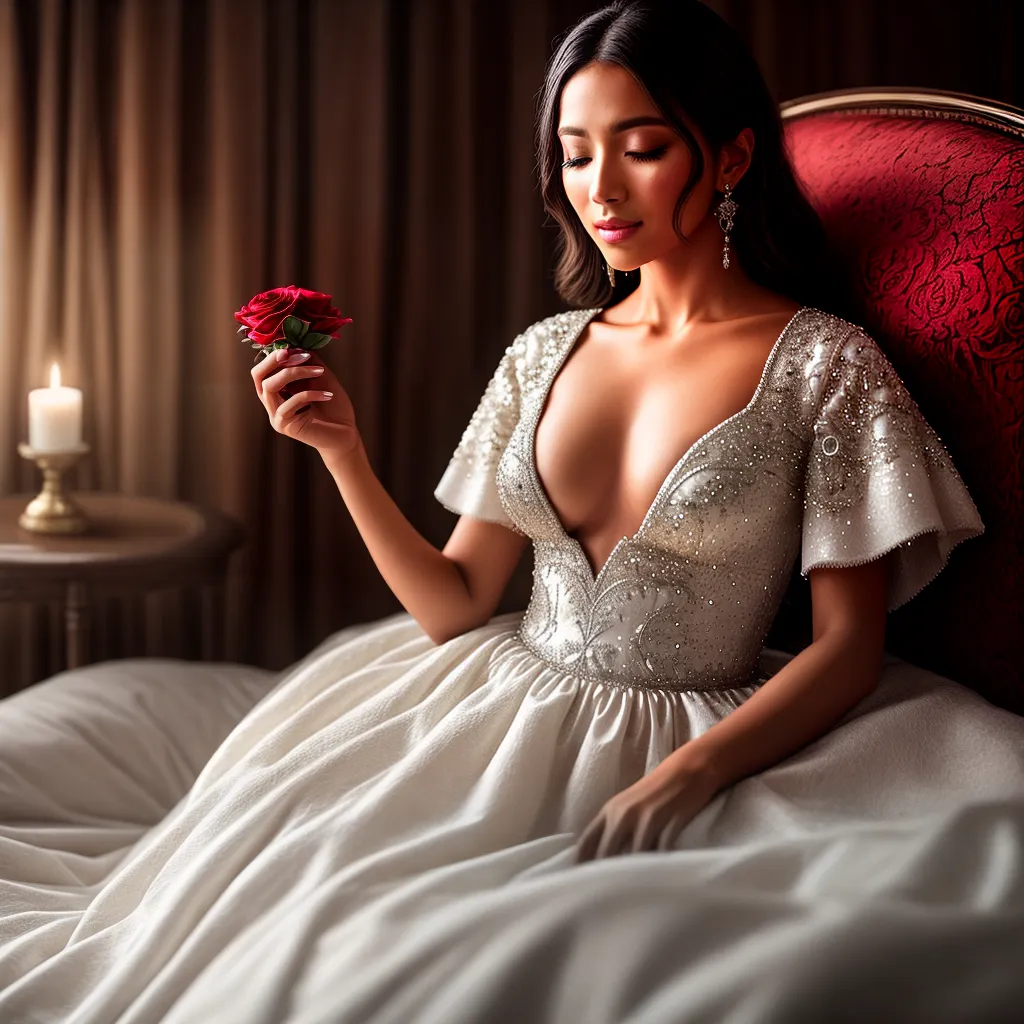 Fotos sonho mulher petala vela