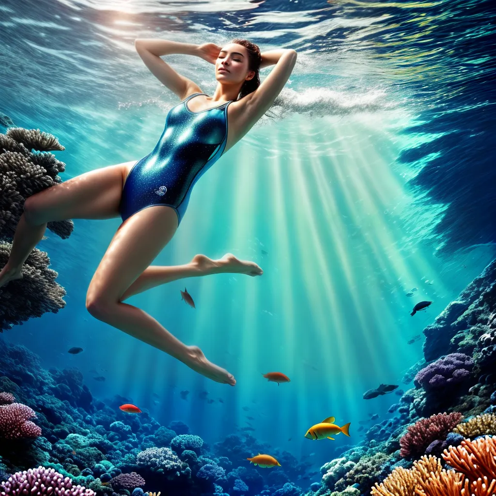 Sonhos de Natação e seus Significados 3 Fotos sonho nadador subaquatico peixes coral