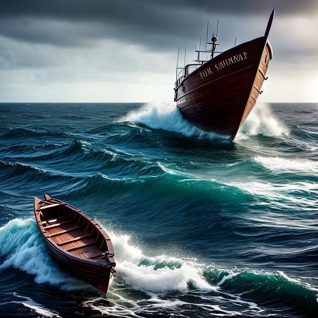 Fotos sonho naufragio mar tempestade