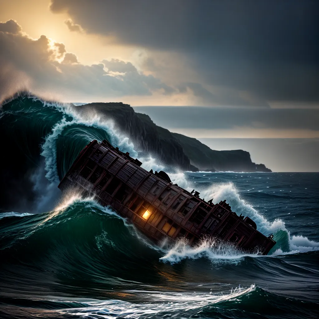 Fotos sonho naufragio navio tempestade