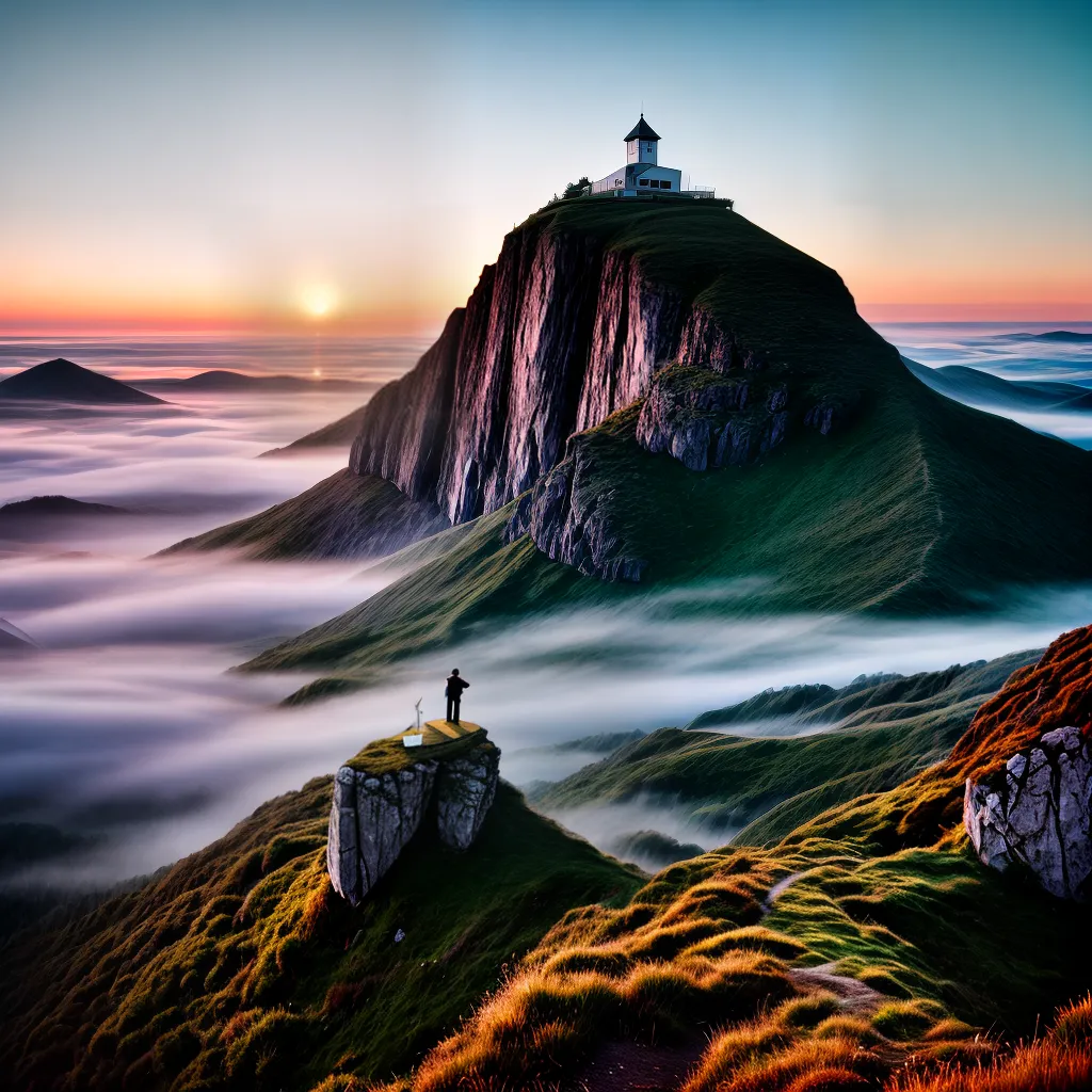 Fotos sonho nuvem casa surreal