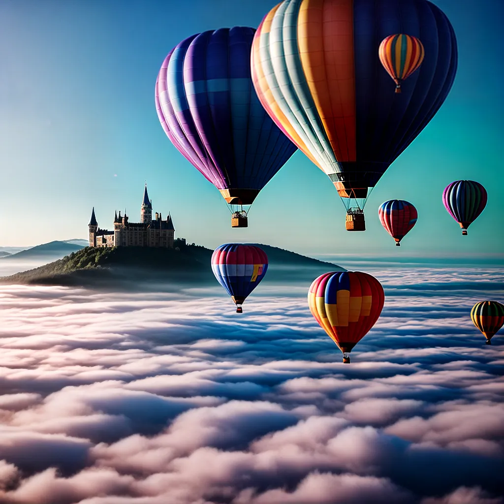 O Onipresente Mundo dos Sonhos 2 Fotos sonho nuvens baloes criaturas castelo