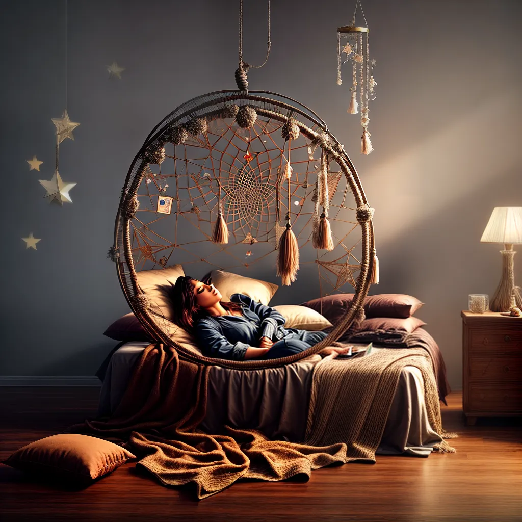 Fotos sonho objetos simbolos cama