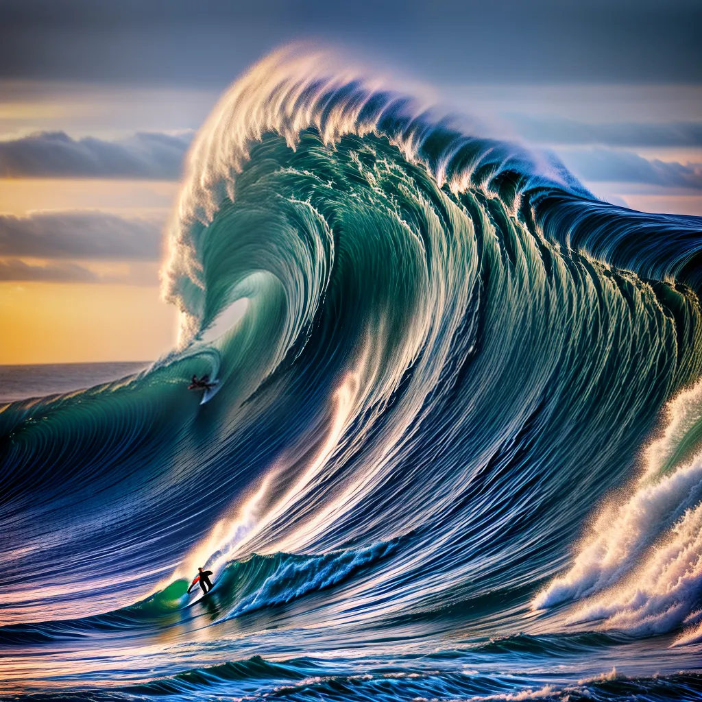 Fotos sonho ondas gigantes surfar