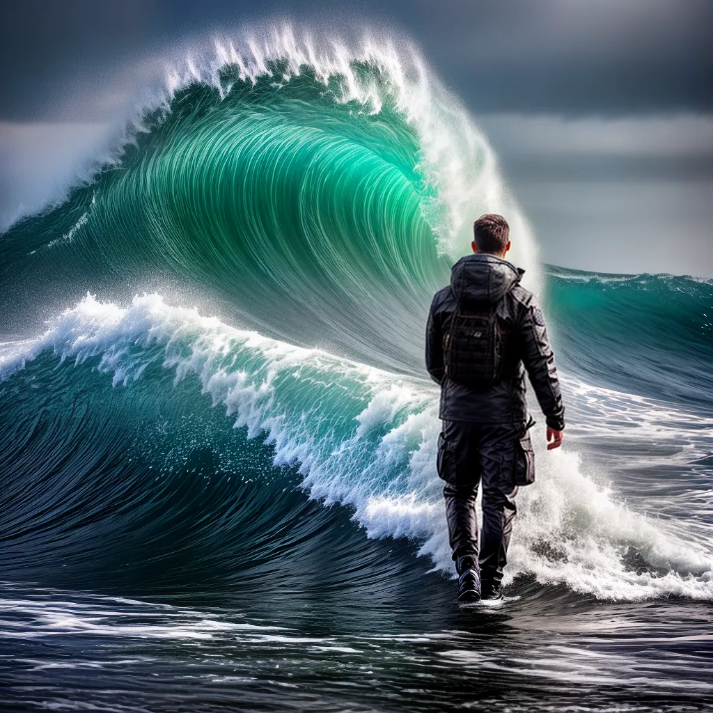 O Significado de Sonhar com Ondas Indomáveis 3 Fotos sonho ondas incontrolaveis pessoa praia