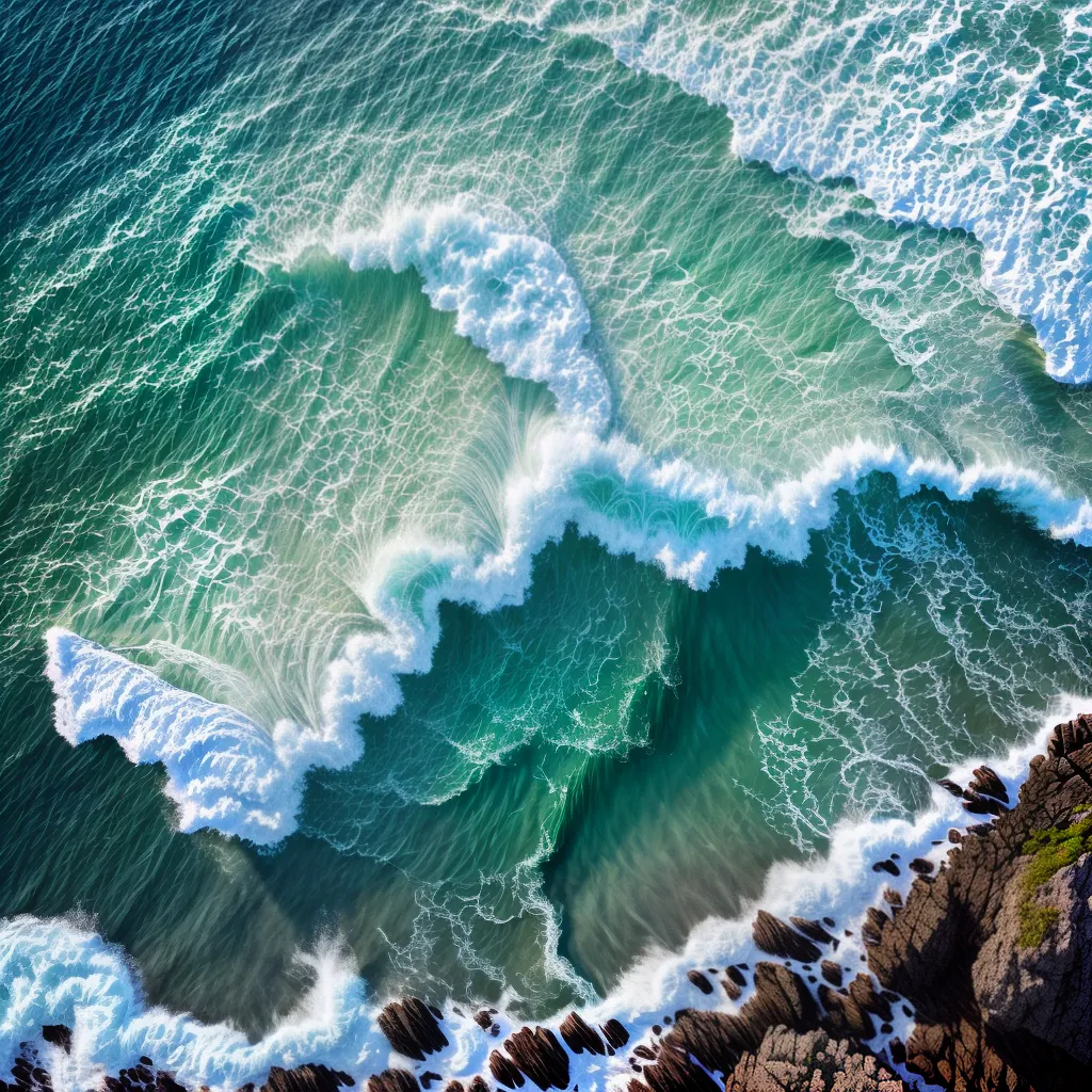 Fotos sonho ondas oceano praia serena
