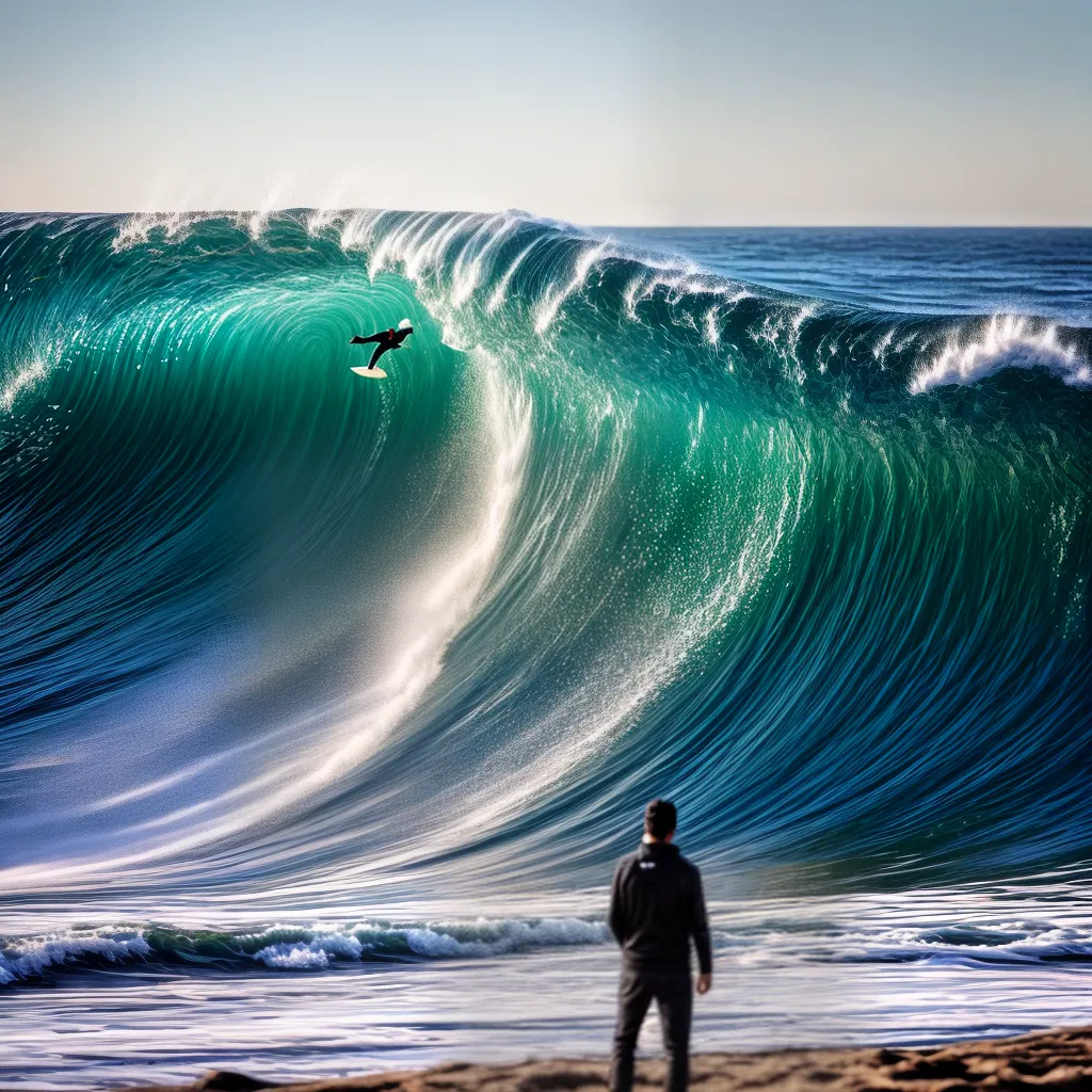 Fotos sonho ondas praia observador