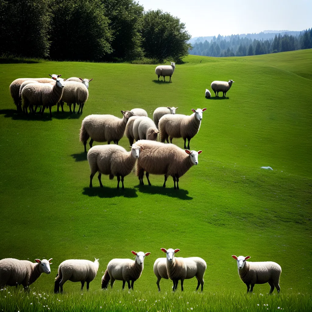 Olhar Além do Pomar: O que Significa Sonhar com Ovelhas 3 Fotos sonho ovelhas pastor campo verde