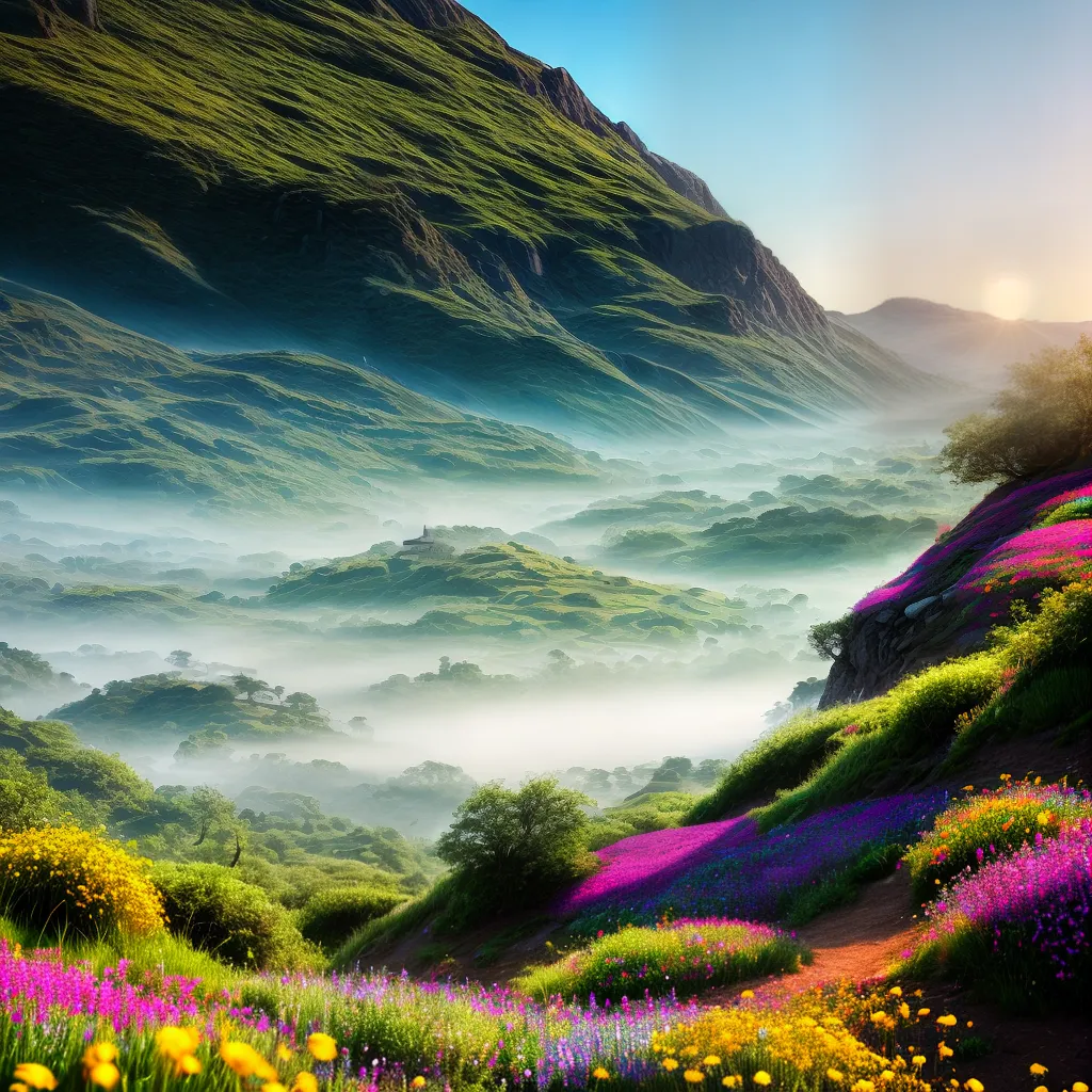 Fotos sonho paisagem abelha flores por do sol