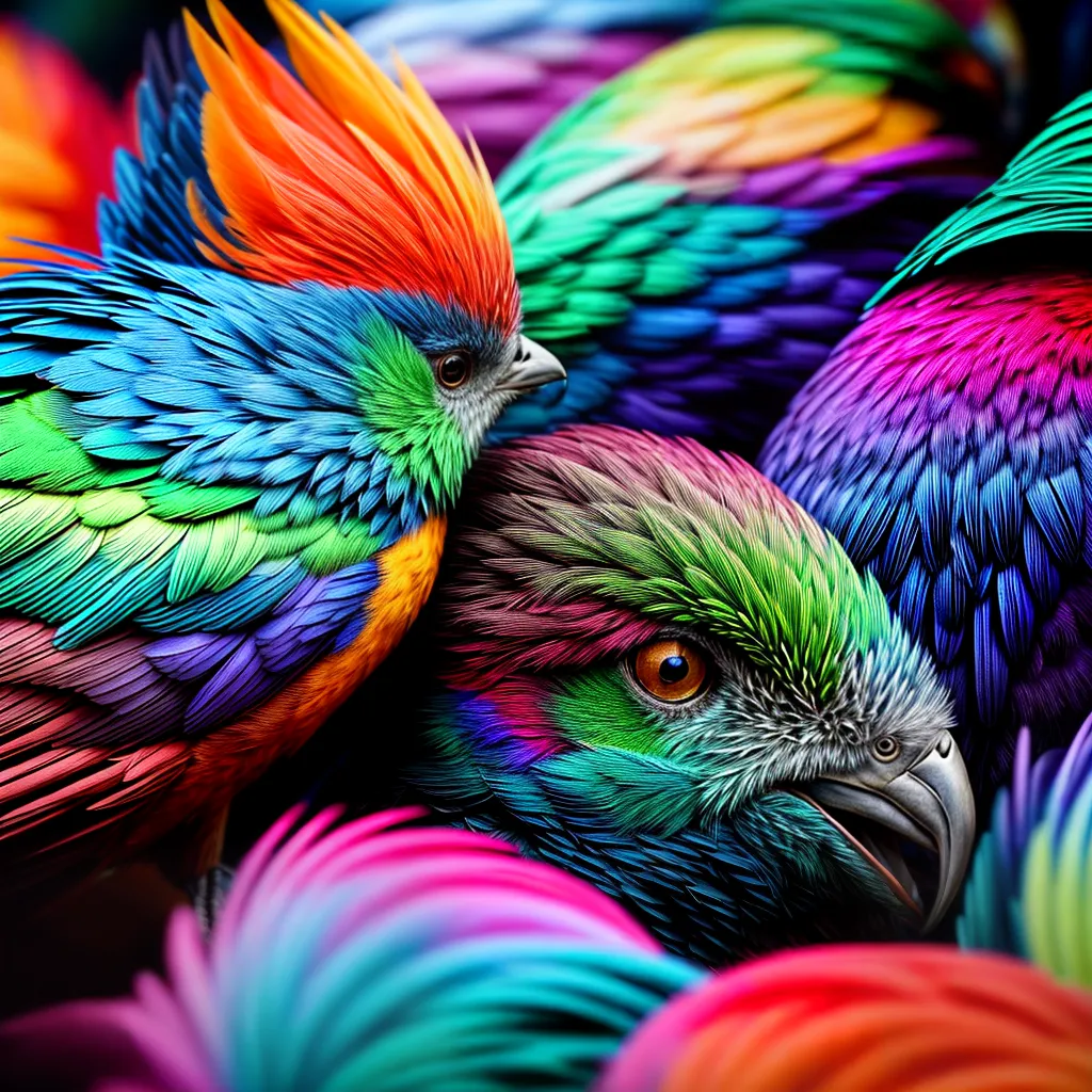 Fotos sonho passaro colorido ceu azul