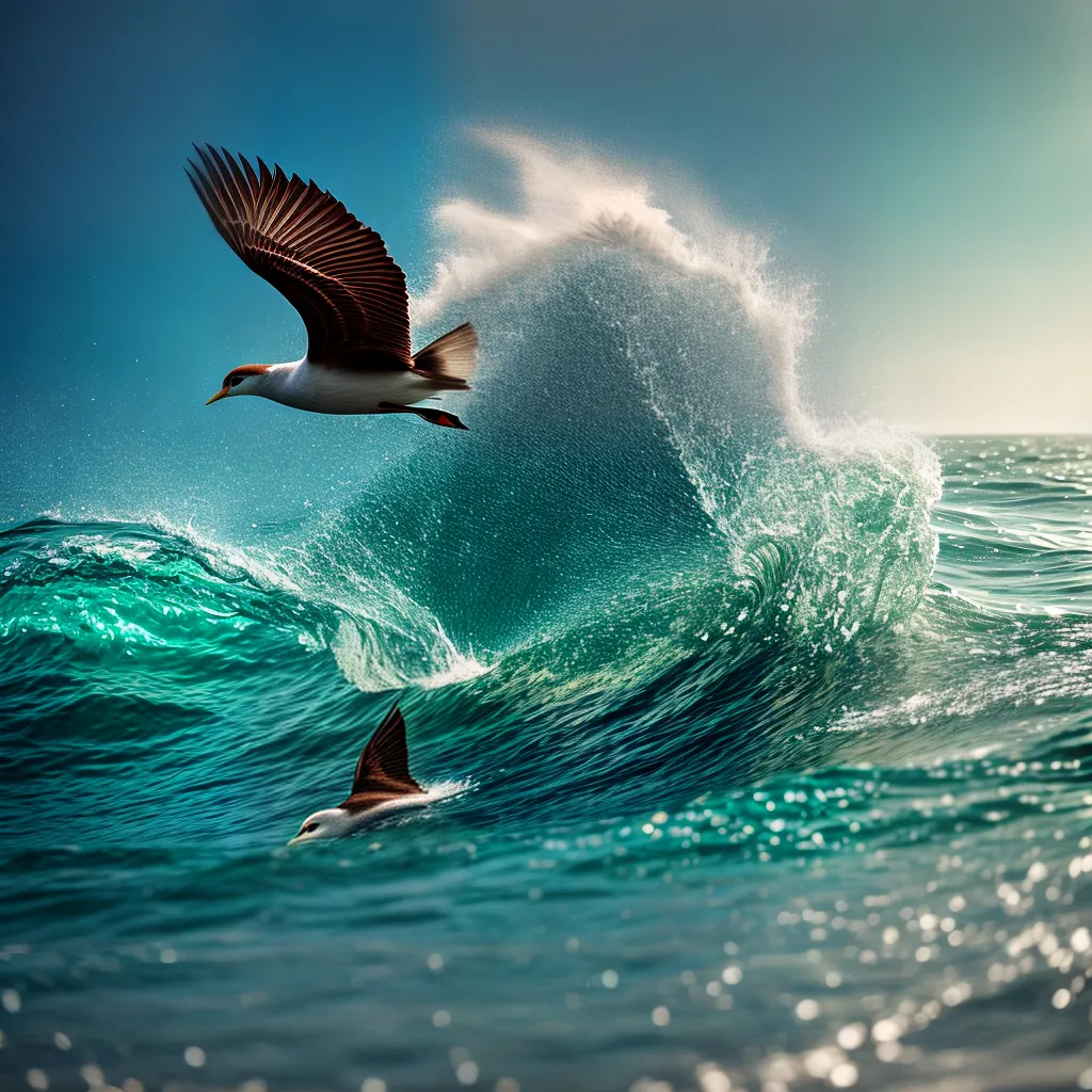 Fotos sonho passaro peixe agua