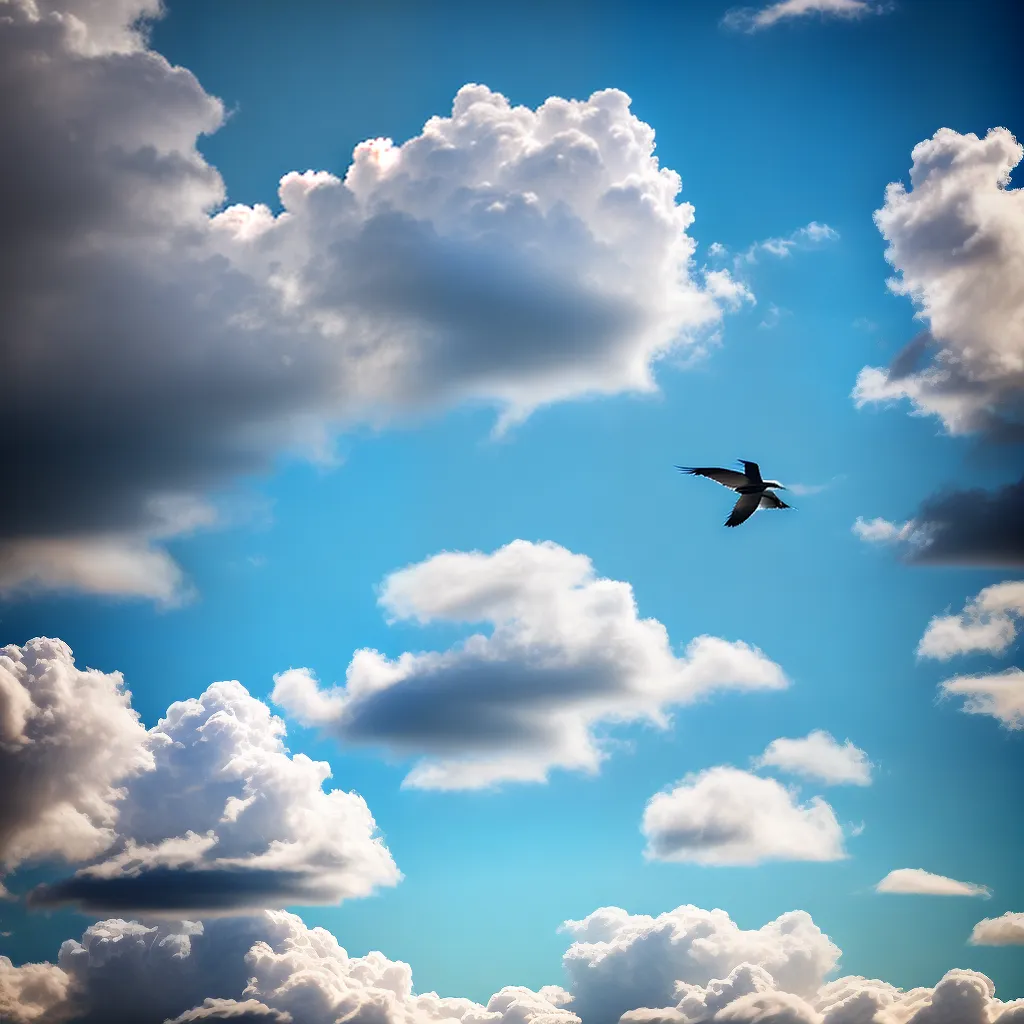 Significado de Sonhar com Pássaros Voando em um Céu Azul? 2 Fotos sonho passaros ceu azul nuvens coloridas
