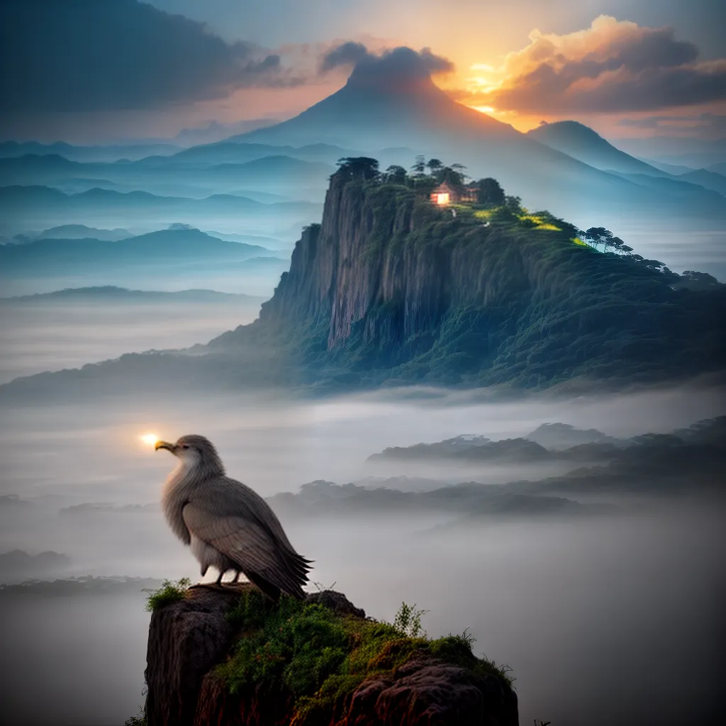 Fotos sonho paz janela lua cidade