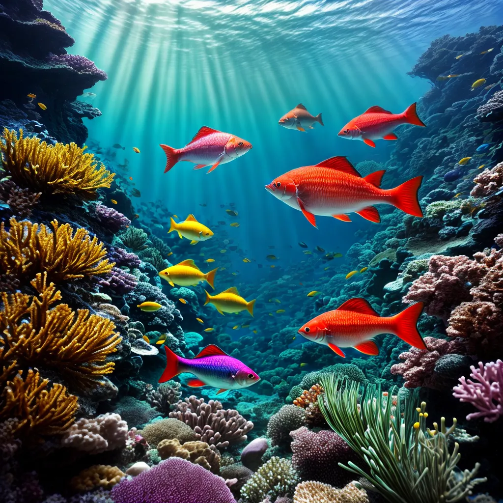 Fotos sonho peixe colorido oceano