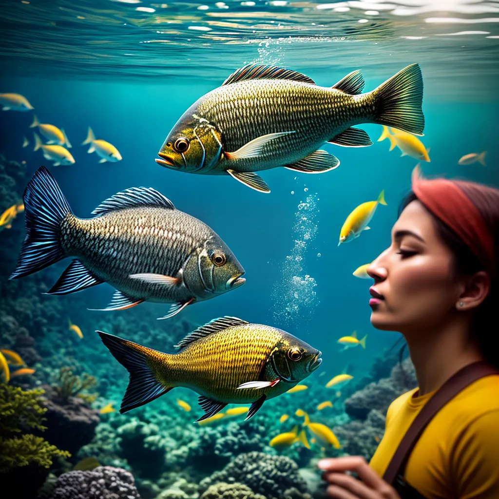 Fotos sonho peixe subaquatico serenidade