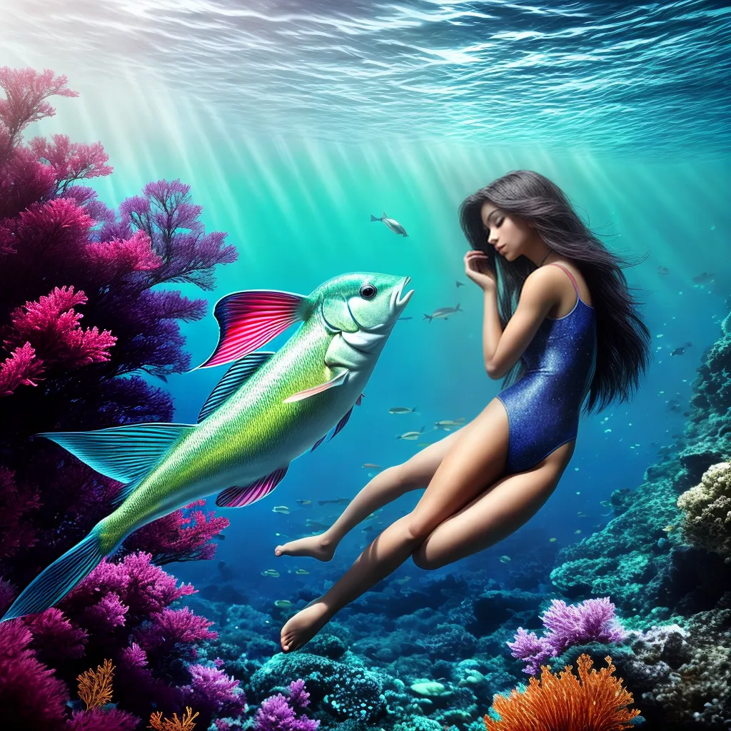 Fotos sonho peixes cenario subaquatico