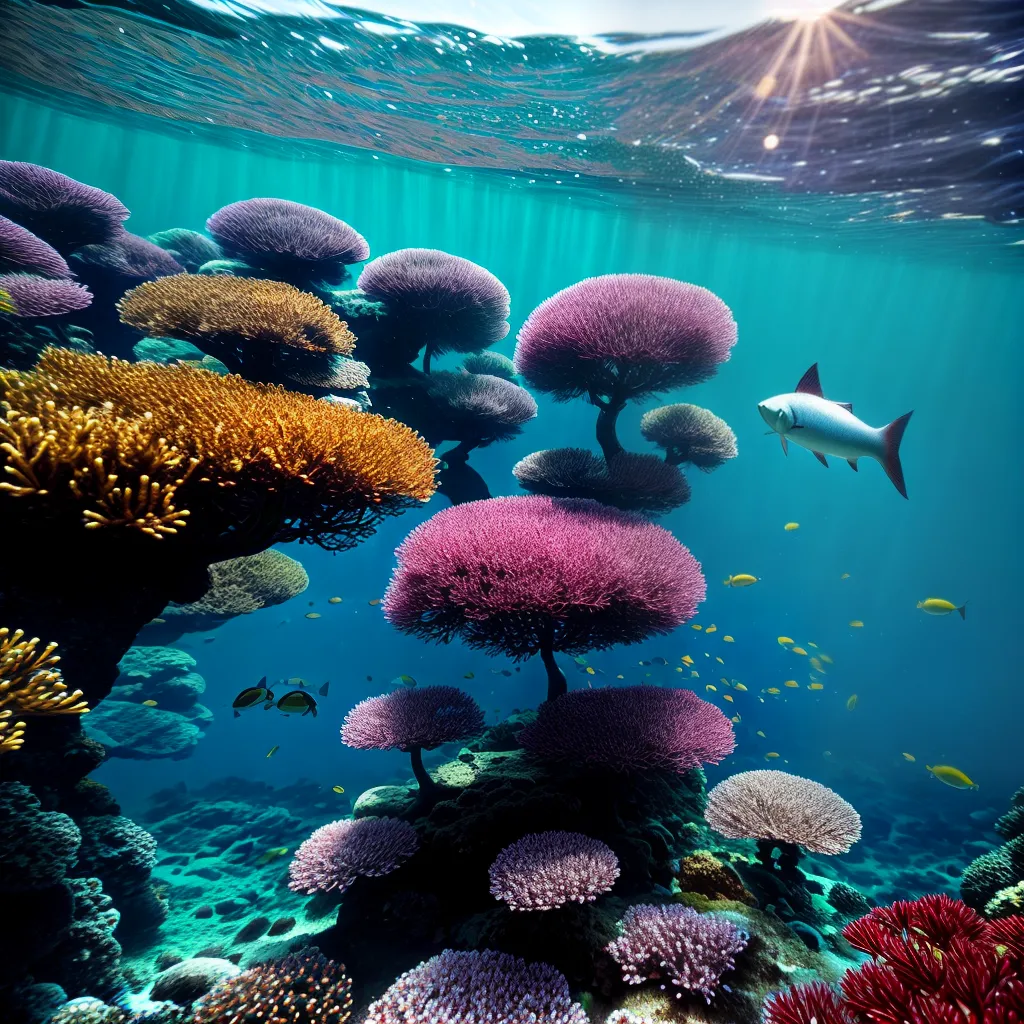Fotos sonho peixes coloridos submersos