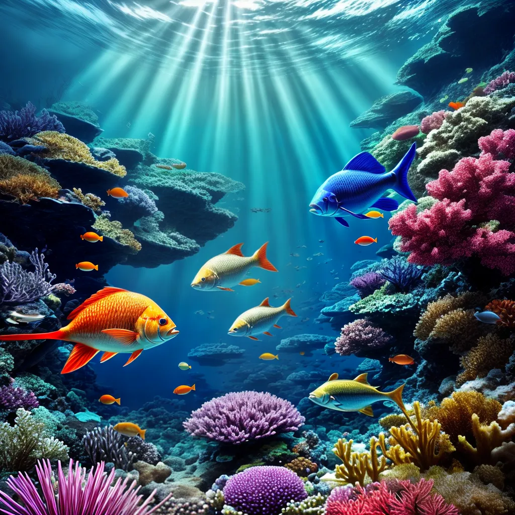 Fotos sonho peixes submersos serenidade