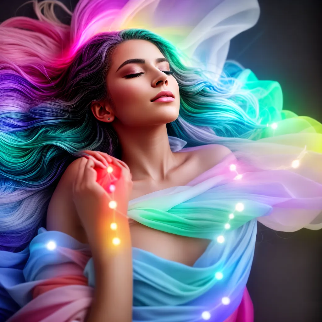Fotos sonho pensamentos coloridos dormindo