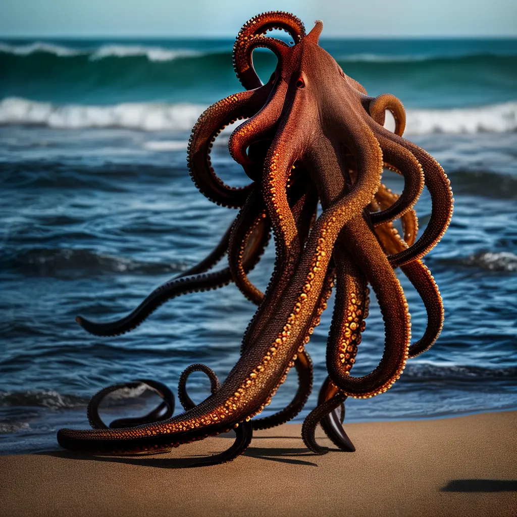 Fotos sonho polvo tentaculo praia oceano