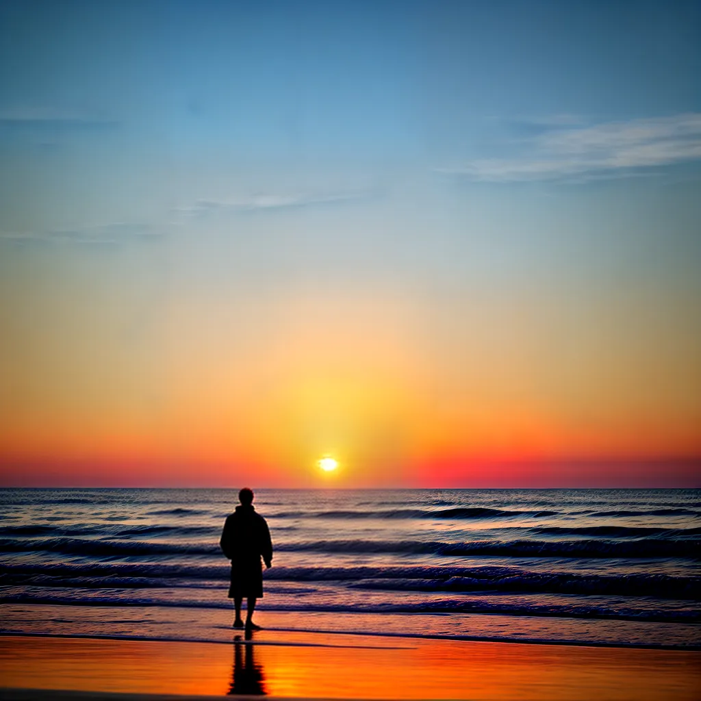 Fotos sonho praia por do sol silhueta