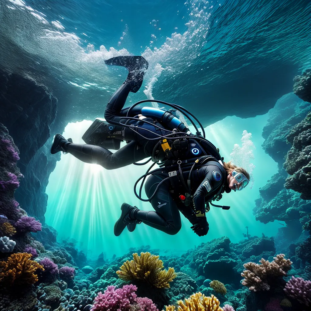 Fotos sonho profundidade oceano mergulhador