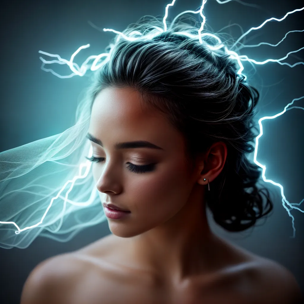 Fotos sonho raio eletrico fundo tempestade