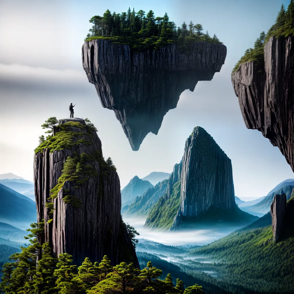 Fotos sonho rochas gigantes paisagem montanhas