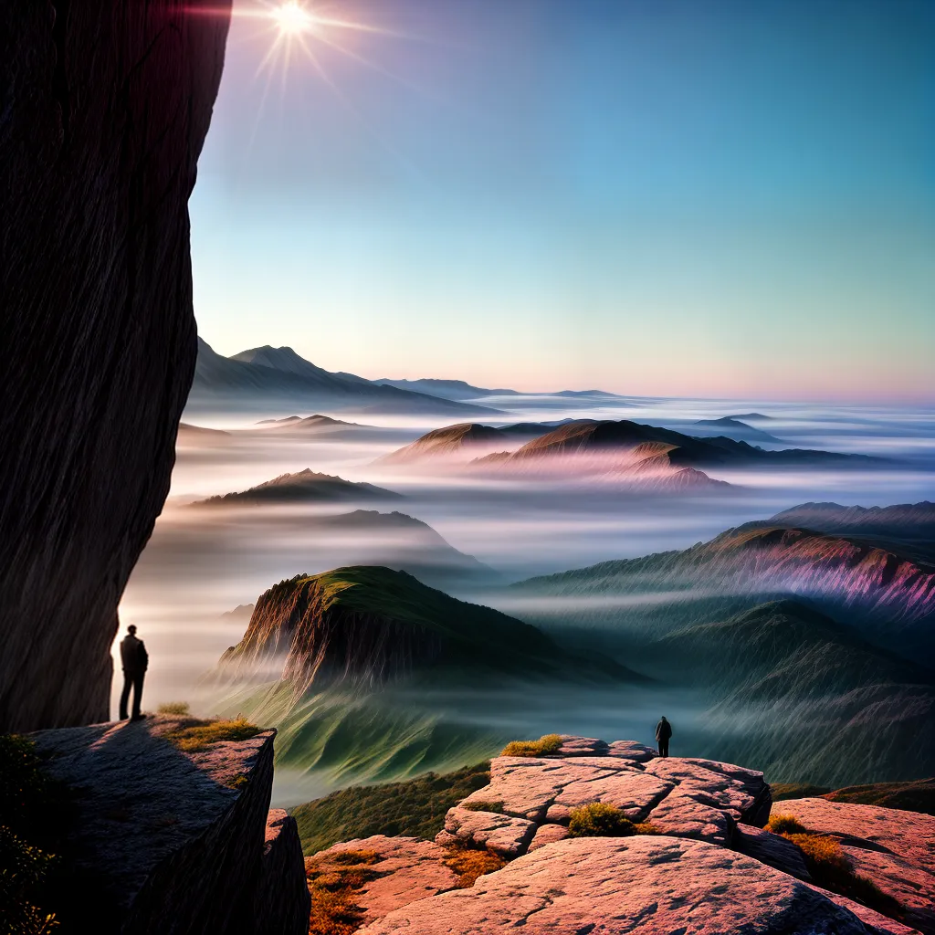 Fotos sonho sensibilidade por do sol cliff