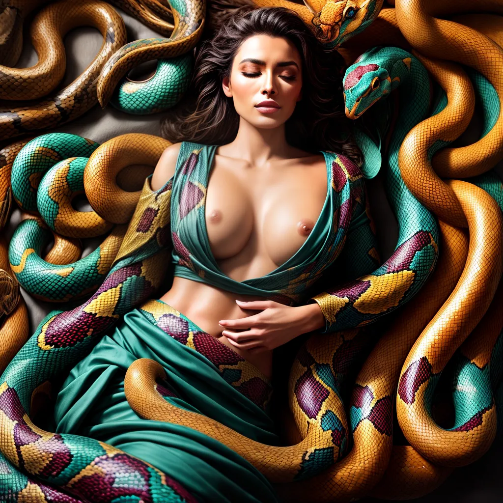 Blog: Desvendando os Mistérios dos Sonhos com Cobras 3 Fotos sonho serpentes coloridas cama