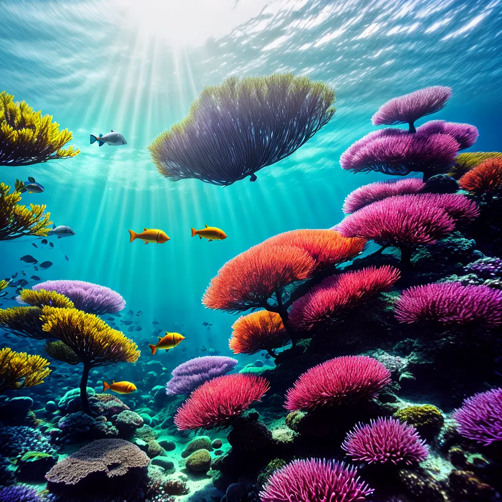 Fotos sonho subaquatico peixes coloridos