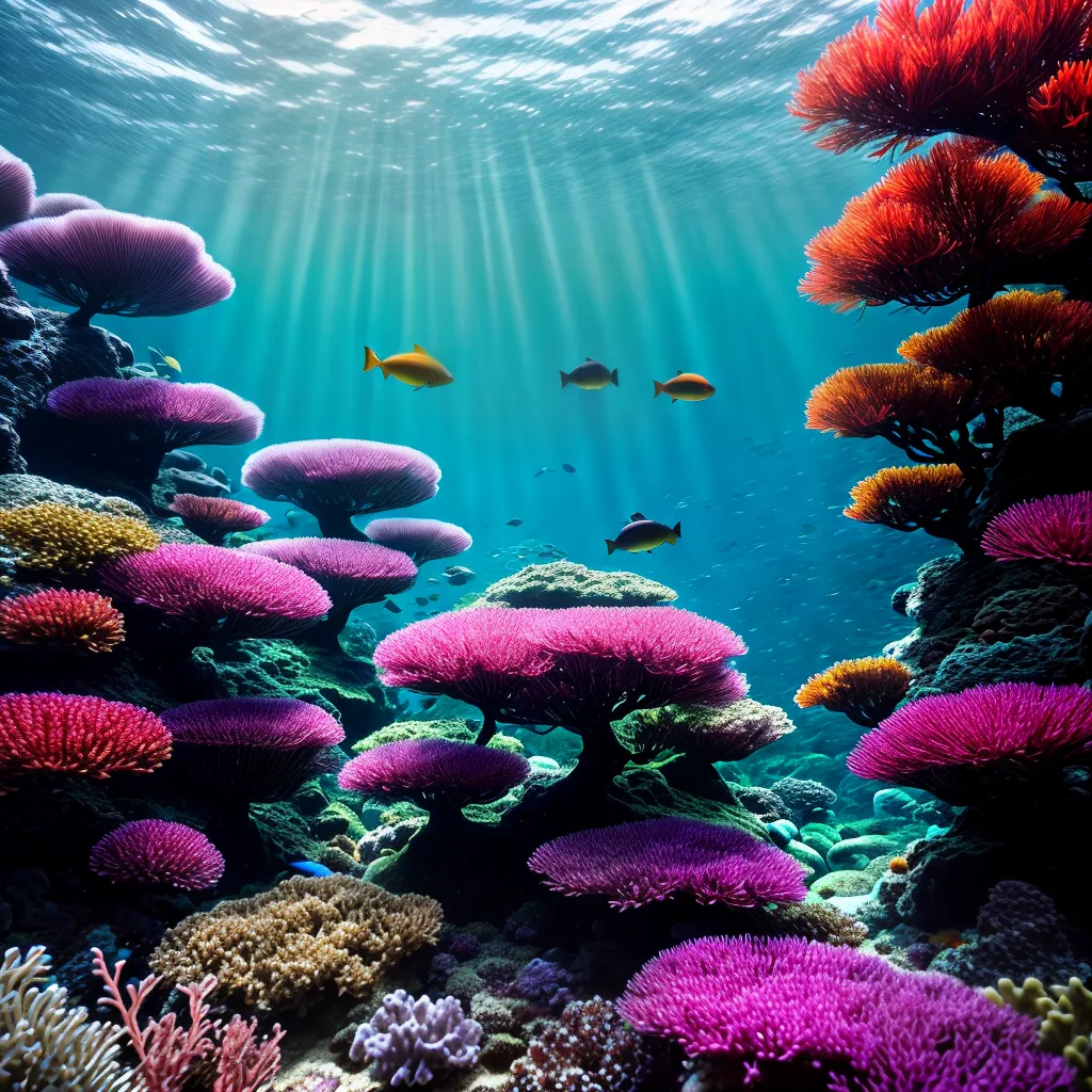 Fotos sonho subaquatico peixes coral