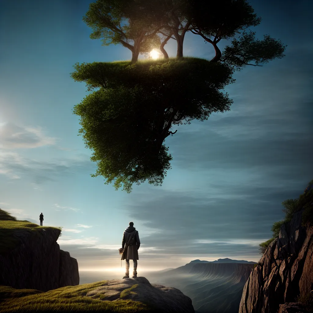 Fotos sonho subconsciente lanterna paisagem
