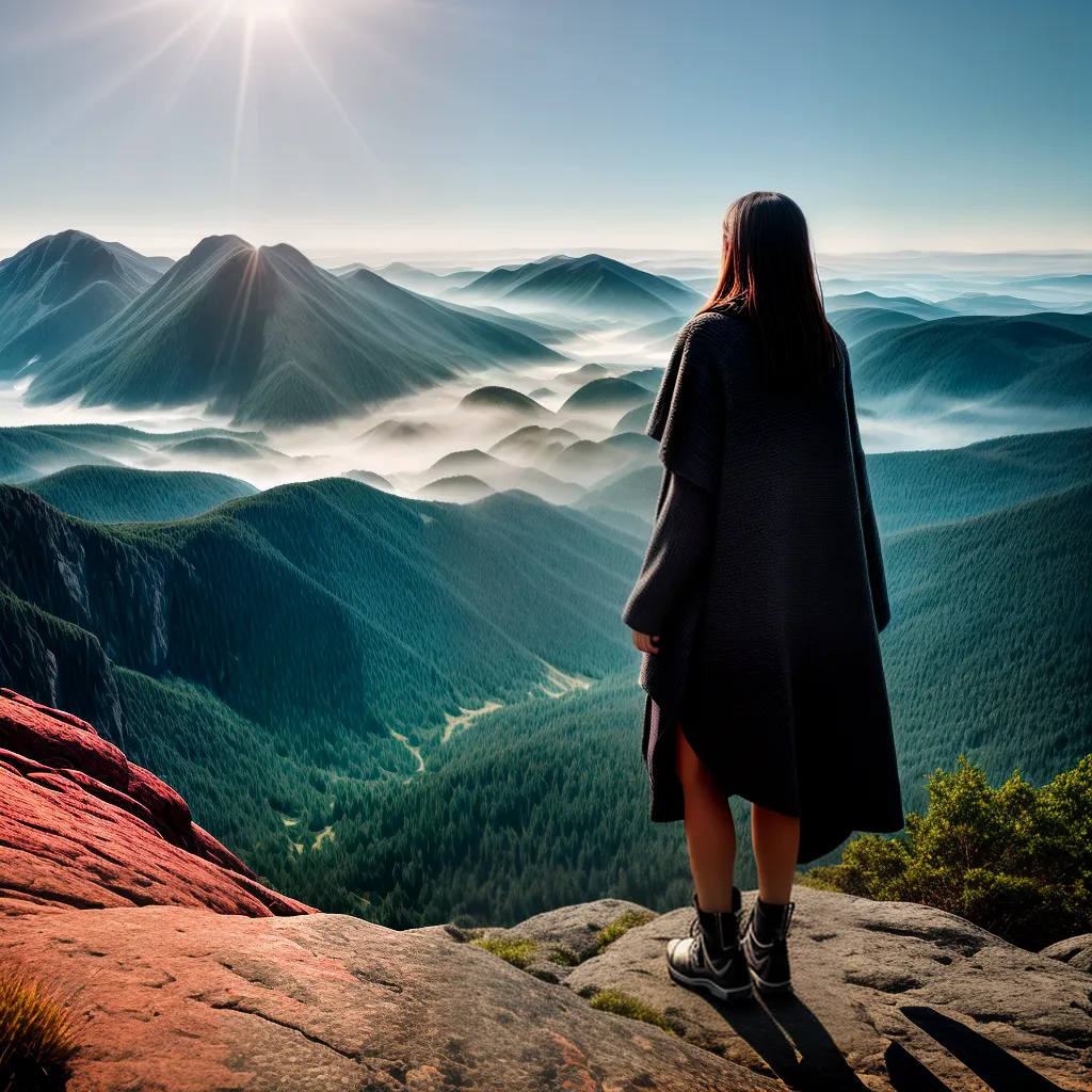 Maravilhamentos Deslumbrantes: Explorando os Sonhos positivos e fascinantes 4 Fotos sonho topo montanha paisagem