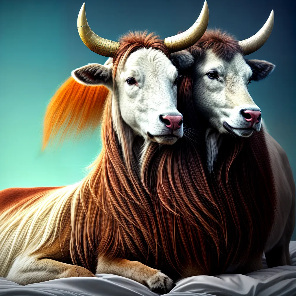 Fotos sonho touro animais cama