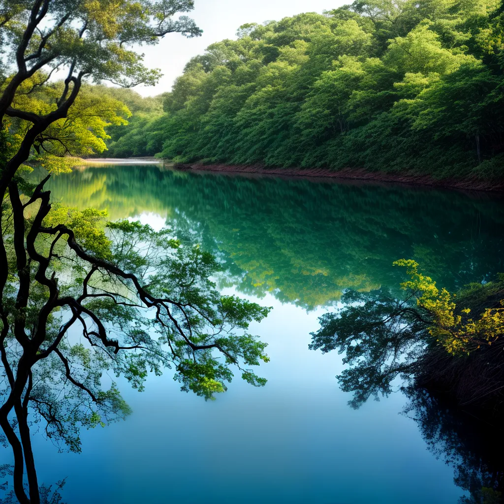 Descubra o Significado de Sonhar com Clareza e Transparência. 3 Fotos sonho transparente lago ceu arvores
