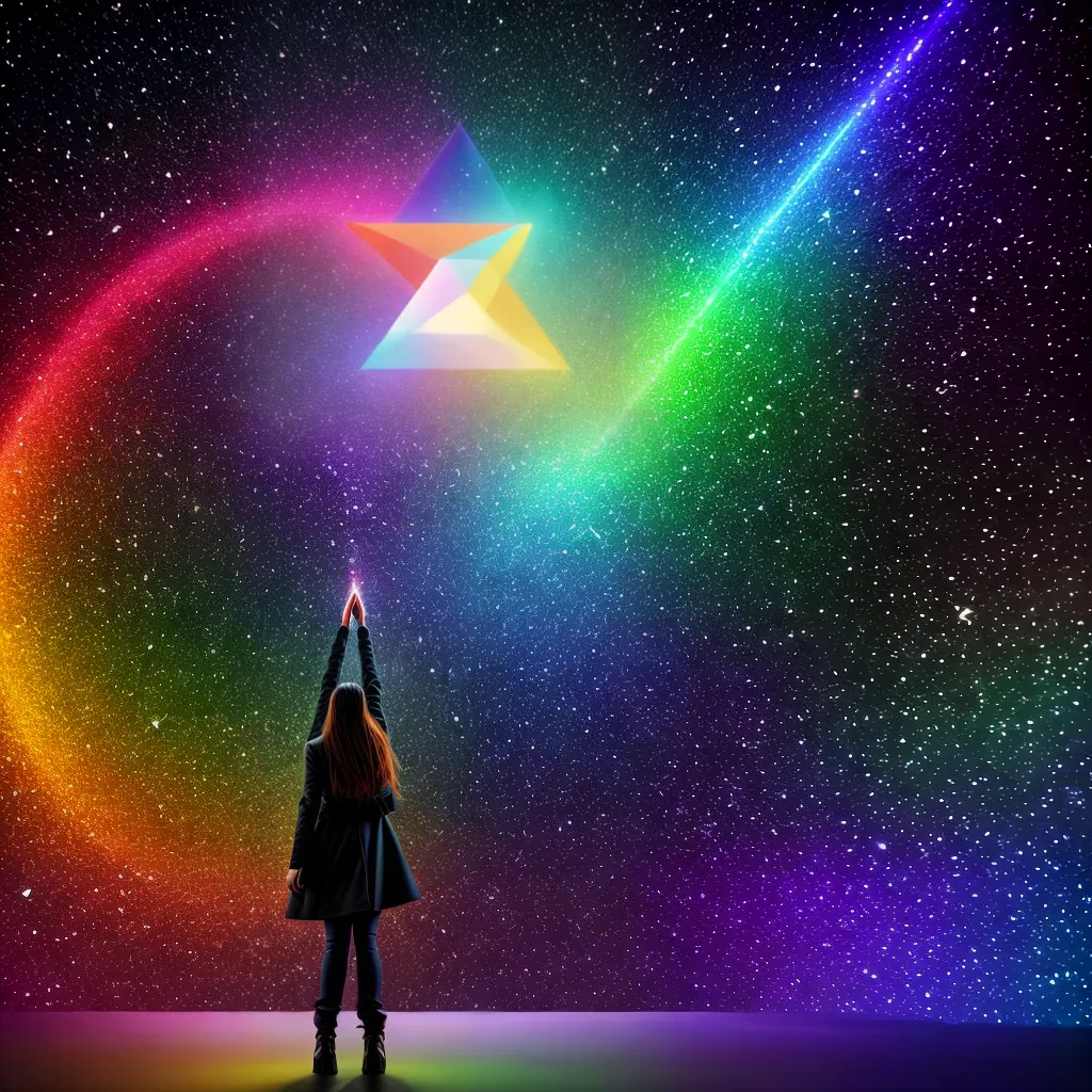 Fotos sonho triangulo iluminado descoberta