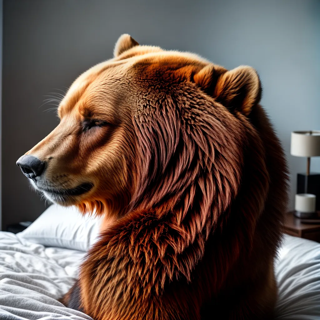 Fotos sonho urso cama paz