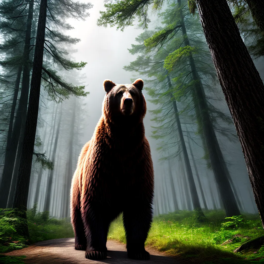 Qual o significado de sonhar com um urso? 4 Fotos sonho urso floresta poder