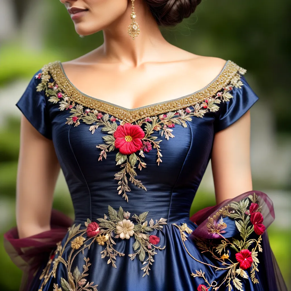 Fotos sonho vestido elisabetano bordado
