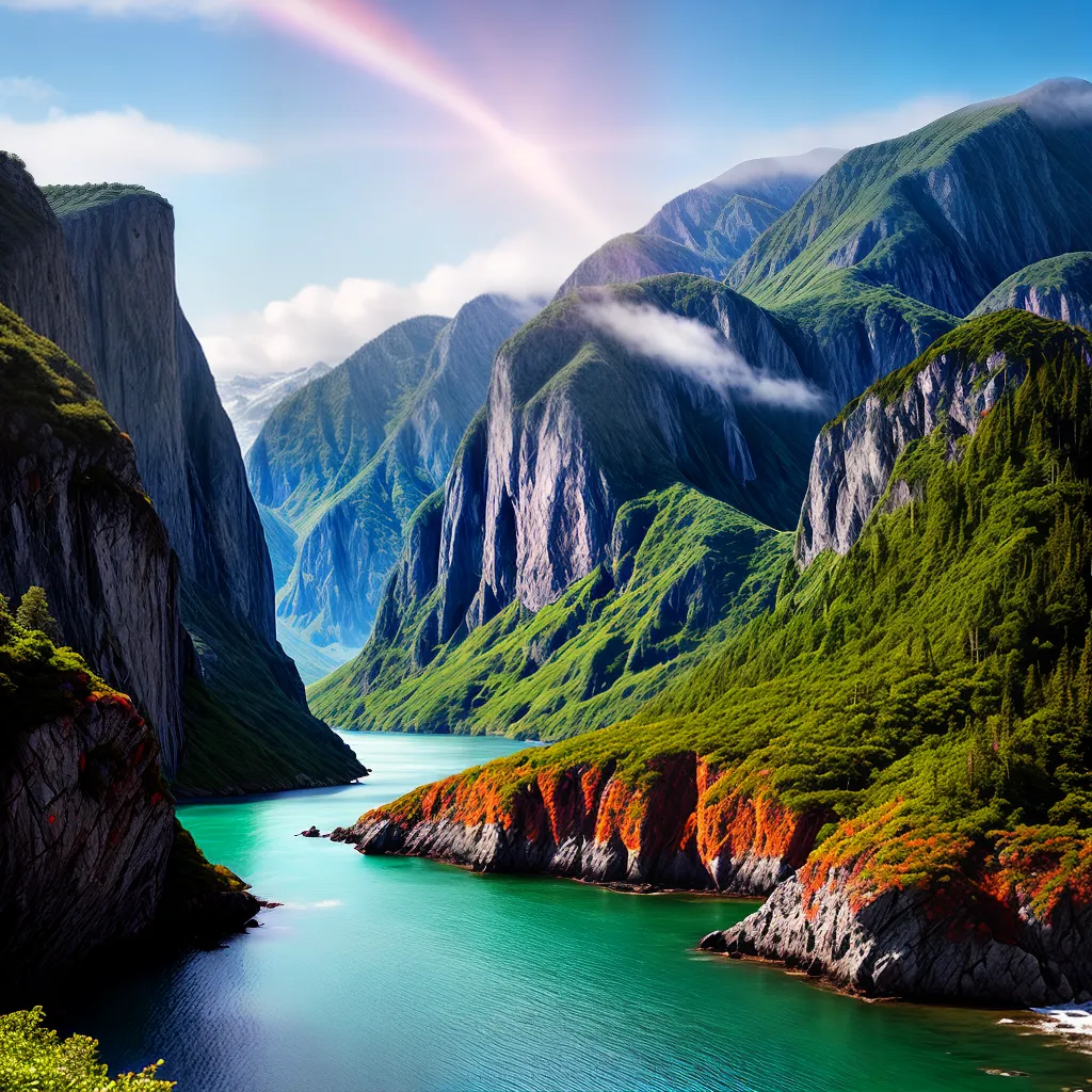 Fotos sonho visao perfeita paisagem colorida