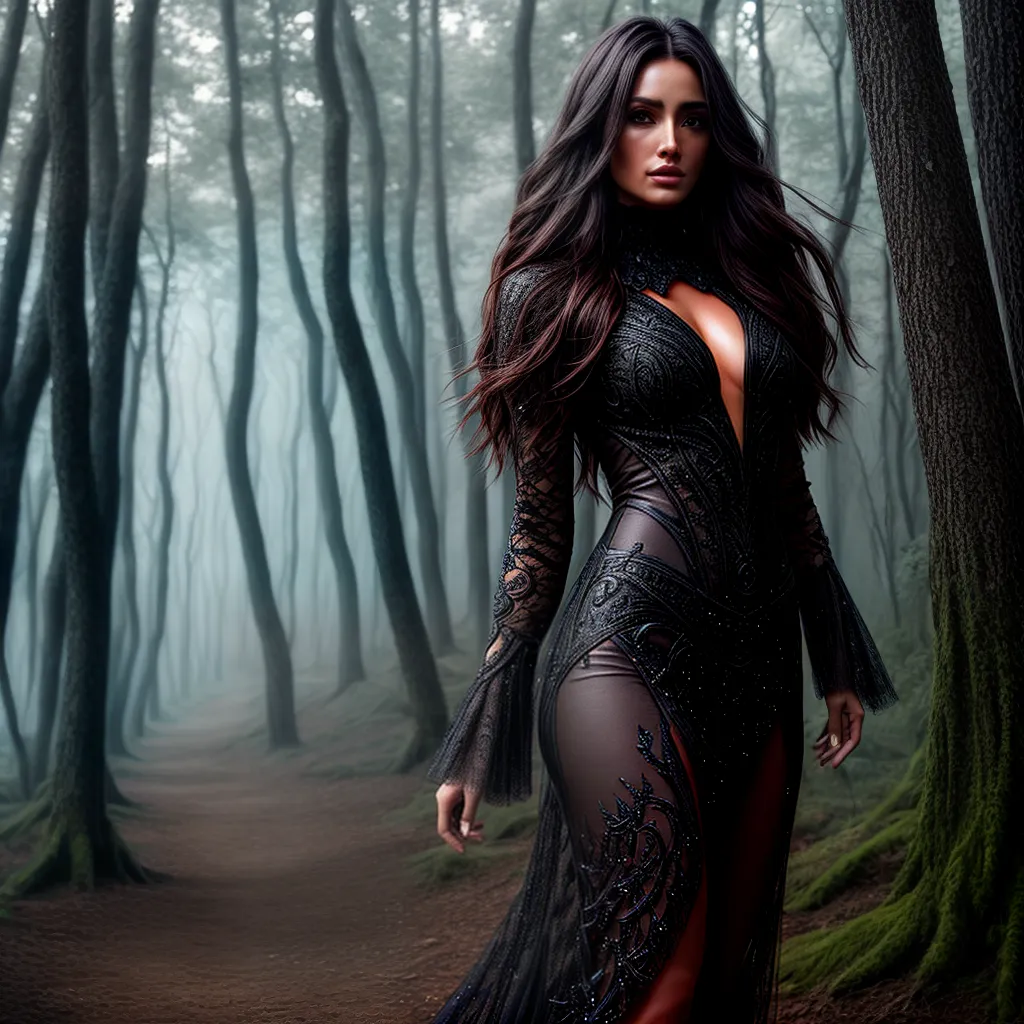 Fotos sonhos crepusculo floresta misterio