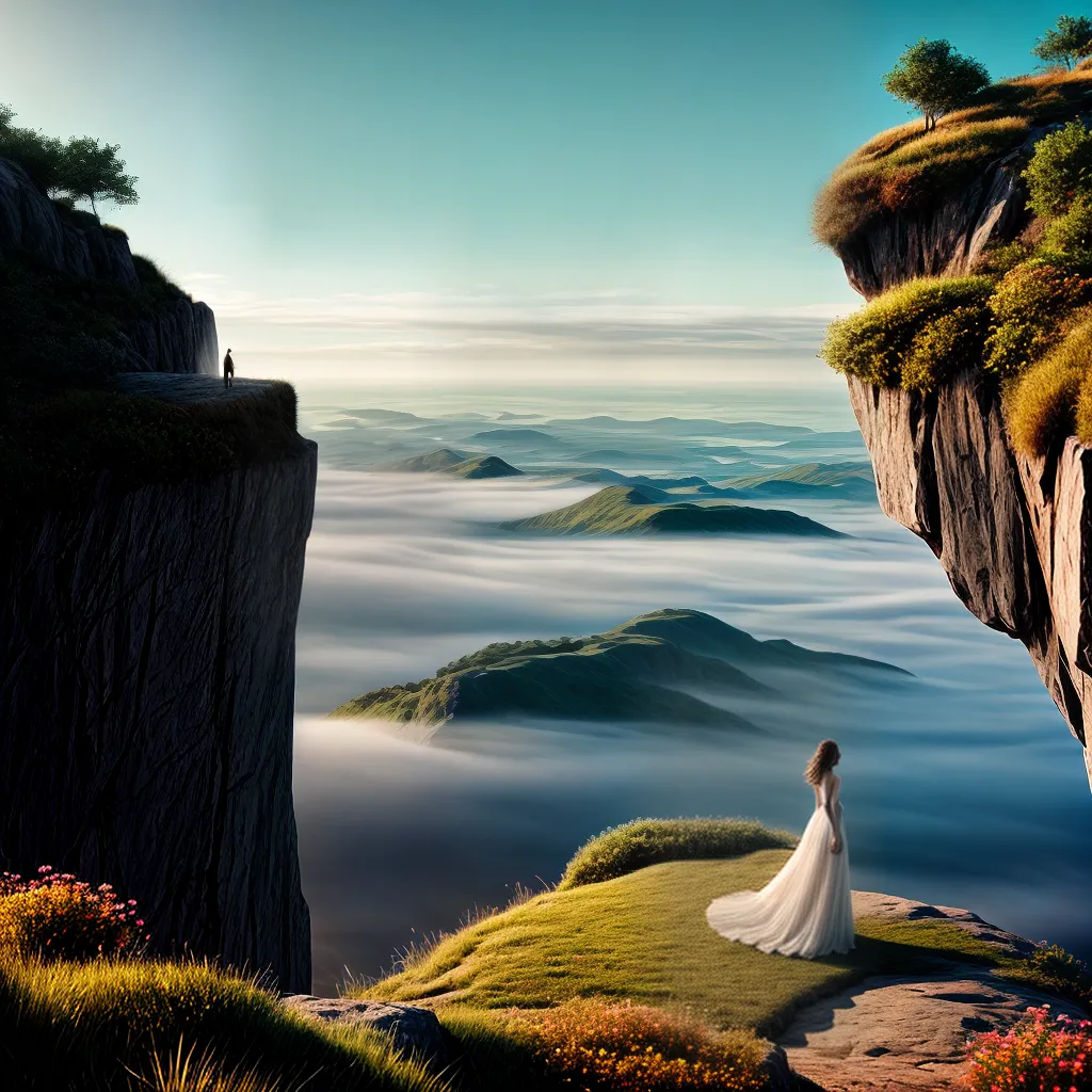 Solo em Sonhos: Entenda o que Significa 3 Fotos sonhos solitarios mulher paisagem nuvens